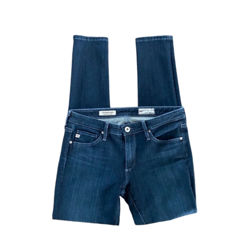 AG Denim Legging Ankle Super Skinny Jean Dark Wash - Picture 5 of 7